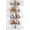 Gray, variant on Adjustable 4-Tier Bathroom Storage: Corner Rustproof Shower Caddy Tension Pole - Floor-to-Ceiling Space-Saving Organizer - No Drill Tension Mounted Home Accessory Rack for Renters 47-123 Inch