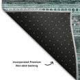 thumbnail image 3 of Addison Rugs Mayfield Washable Transitional Southwest Teal Rectangle Rug, 5' x 7'6", 3 of 6