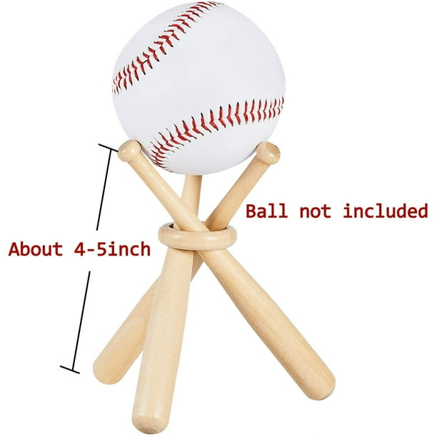 Wooden Baseball Stand Display Holder