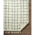 thumbnail image 4 of Hauteloom Venya Wool Living Room, Bedroom Area Rug - Bohemian, Transitional - High Pile - Ivory, Charcoal - 5' x 7'6", 4 of 6