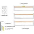 thumbnail image 2 of Esonal White Nursery Floating Wall Shelf Nursery Décor 16" Wall Book Shelves for Bedroom Organizer 3 Pcs 3.4lb, 2 of 7