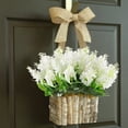thumbnail image 2 of 4PCS Artificial Wisteria Bundle Fake Hyacinth Flowers Silk Floral Bouquet Arrangements Home Garden Fences Restrant Hotel Parties Wedding Simulation Decor, White, 2 of 13