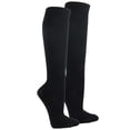 thumbnail image 3 of Couver Unisex Soccer Knee High Athletic Socks, 2 Pairs, Small, Black, 3 of 10