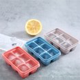 thumbnail image 3 of Coofit Ice Cube Mold Silicone 6 Cavity Easy Release Ice Mold Ice Tray Maker with Lid, 3 of 10