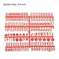 thumbnail image 2 of Felt Board Letters, 680 Characters Red 3/4" Letters Numbers Symbols Changeable Plastic Message Boards 4Pcs, 2 of 6
