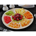 thumbnail image 2 of Plateau Rond à Compartiments de 10” Ou 12” / Assiette Feuille de Mart Bio / 100 % Naturel / Écologique / Robuste et Réutilisable Compostable pour Cour / Jetable / Biodégradable / Fête à Thème, Mariage / Lot de 10, 50 Ou 100, 2 of 6