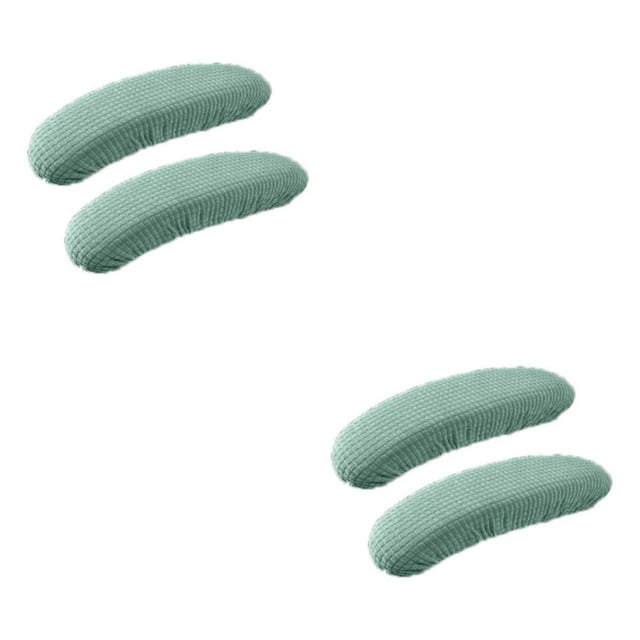 Baohd Soft And Comfortable Office Chair Armrest Covers Dustproof Wide Application Wear-resistant Polyester Matcha green 2Set