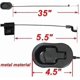 thumbnail image 4 of Recliner Replacement Parts - Universal Black Metal Pull Recliner Handle with Cable - fits Ashley and Major Recliner Brands Couch Style Pull Chair Rele, 4 of 5
