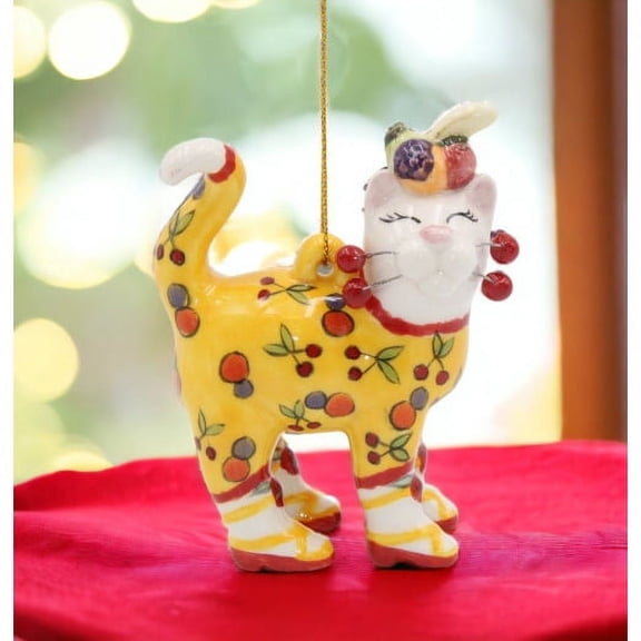 Ceramic Tropical Cat Ornament Home Decor  Kitchen Decor ,