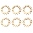 thumbnail image 1 of Miangastore Wood Napkin Rings Rustic Style 6pcs, 1 of 8