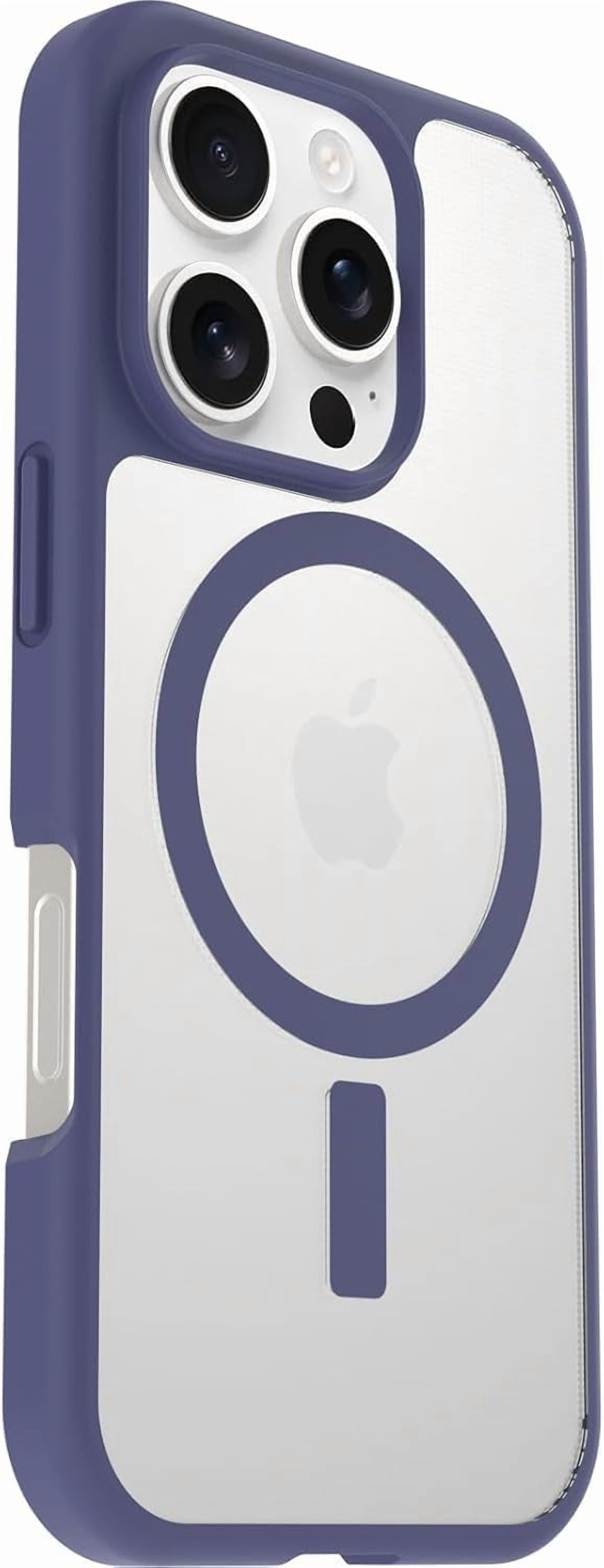 OtterBox iPhone 16 Pro (Only) - React Series Case - Denver Dusk (Clear/Purple) - Snaps to MagSafe - Ultra-Thin - Non-Retail Packaging