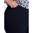 thumbnail image 4 of Terra & Sky Women's Plus Size Capri Legging, Sizes 0X-5X, 4 of 6