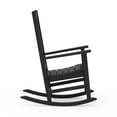 thumbnail image 4 of Better Homes & Gardens Southlake Outdoor Rocking Chair, All-Weather HDPE, Patio Seat for Porch, Deck, Black, 4 of 7