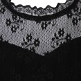 thumbnail image 3 of Little Girls Black Floral Lace Overlaid Long Sleeved Dress 2, 3 of 7