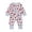White, variant on XDZJLR Bamboo Baby Pajamas Toddler Winter Long Sleeve Jumpsuit Strawberries Flower Prints Outwear Children Clothes Sleepwear Onesies White 6-9 Months