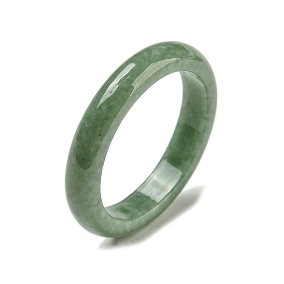 Natural Jadeite Finger Rings US Size 8(18.1mm) 4mm