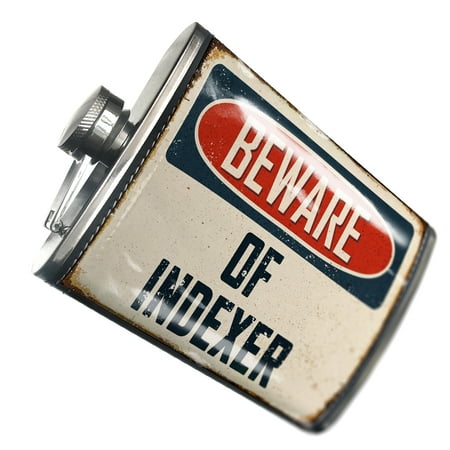 

NEONBLOND Flask Beware Of Indexer Vintage Funny Sign