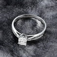 thumbnail image 2 of Vintage Moissanite Wedding Ring 1.75 Carat Princess Cut Moissanite on 10k White Gold, 2 of 5