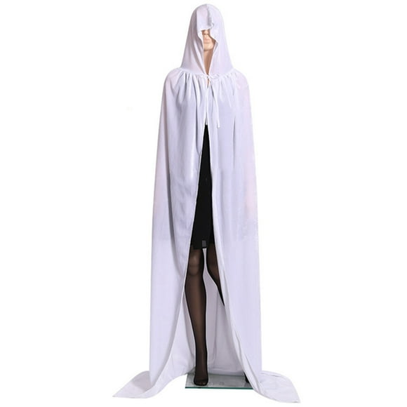 Capa con capucha de Halloween Capa larga de terciopelo Disfraces de Halloween Cosplay Mujeres Hombres Capa larga de bruja kenally JJ25622-13
