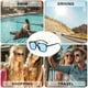 thumbnail image 5 of Gafas de sol cuadradas en forma de T retras de moda de gafas de sol de doble haz, hechas de PC, 5 of 5