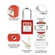 thumbnail image 4 of Estación de Bloqueo y Etiquetado, 6 Candados de Seguridad, Estación de Bloqueo, 2 Cerrojos, 32 Etiquetas, 20 Bridas, para Energía Eléctrica, 4 of 5