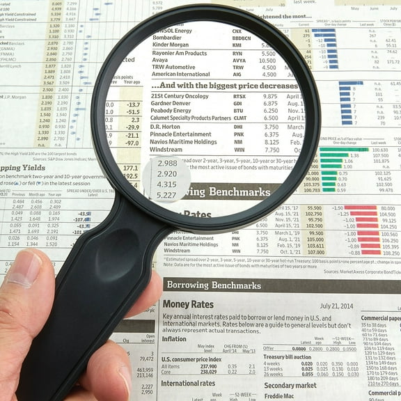 Carson MagniView 2x Handheld Magnifier with 4.5x Spot - 3.5" Acrylic Lens (DS-36)