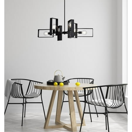 

Westinghouse 6575600 Porter 6 Light 38 Wide Led Abstract Chandelier - Black