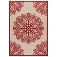 thumbnail image 2 of Safavieh Courtyard Millicent Medallion Indoor/Outdoor Area Rug, Beige/Red, 5'3" x 7'7", 2 of 9