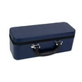 thumbnail image 2 of lionlar Bangle Box PU Leather Portable Handle Shows Fashionable Bracelet Storage Box Blue, 2 of 9