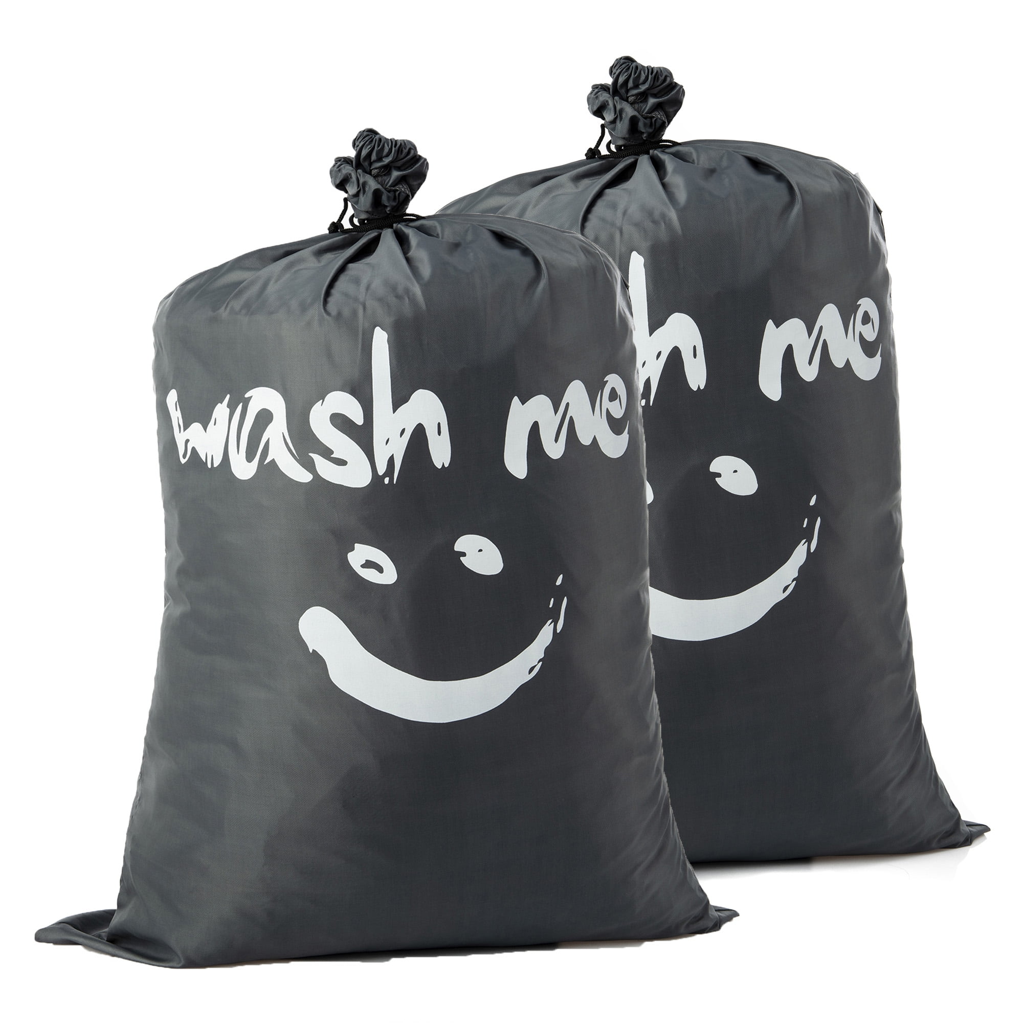 NK HOME 2 Pack Extra Large Travel Laundry Bag Set Heavy Duty Nylon Rip