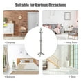 thumbnail image 4 of Costway Free Standing Coat Rack Wooden Hall Tree 2 Adjustable Height w/ 9 Hooks Grey, 4 of 10