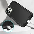thumbnail image 5 of I-HONVA Compatible with iPhone 11 Pro Max Case,3-Layer Military Grade Drop Protection Anti-Slip Bumper Rugged Shockproof Dustproof Protection 6.5 inch Phone Case,Black, 5 of 6
