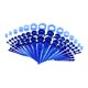 thumbnail image 1 of Juego de 50 tapones acrílicos para el tabique nasal y el oído. Azul, 1 of 6