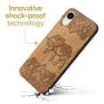 thumbnail image 3 of Case Yard Wooden Case Outside Soft TPU Silicone Slim Fit Shockproof Wood Protective Phone Cover for Girls Boys Men and Women Supports Wireless Charging Royal Elephant Mandala Design case for iPhone-XR, 3 of 7