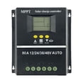 thumbnail image 1 of Controlador de Carga Solar 80A MPPT/PWM 12V/24V/36V/48V Herramientas de Controlador AutomáTico Cargador de BateríA Fotovoltaico Solar con LCD y USB Dual, 1 of 7