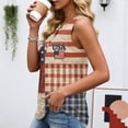 thumbnail image 6 of 250th Anniversary Printed Women Shirts Casual 250 Years Of Freedom T Shirt Sleeveless Tshirts Patriotic Tops, 6 of 7
