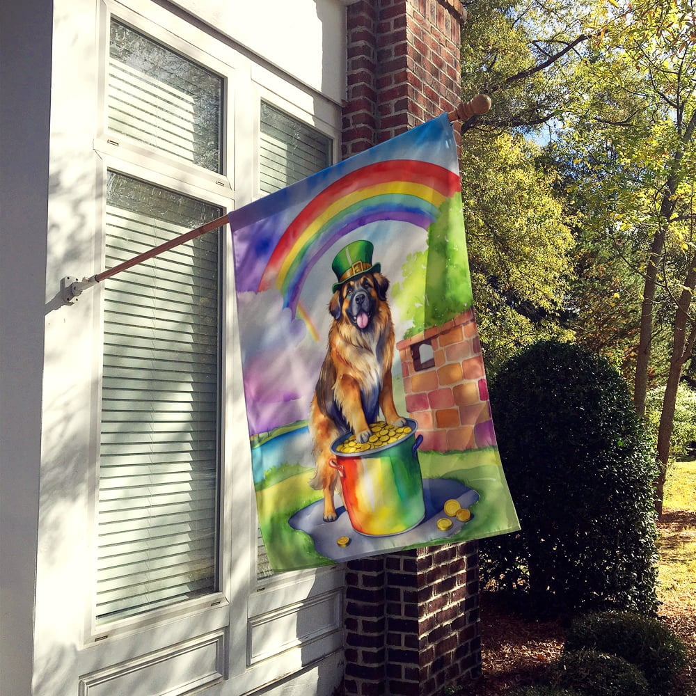 Leonberger St Patrick's Day House Flag 28 in x 40 in