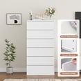 thumbnail image 4 of Homfa 6 Drawer White Dresser, Modern Storage Cabinet for Bedroom,Tall Chest of Drawers for Living Room, 4 of 10