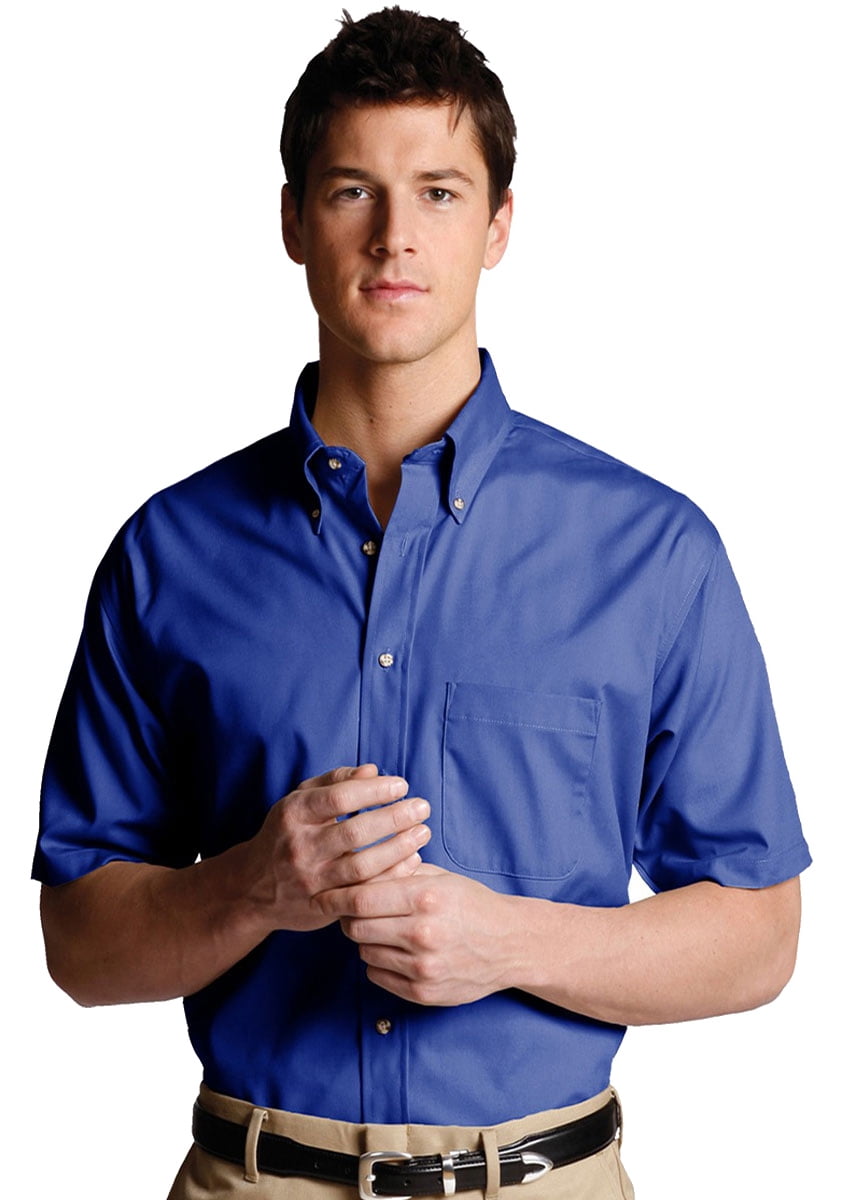 Short Sleeve Button-Down Shirts | Blue 