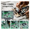 thumbnail image 3 of 1200X 7" Digital Microscope For Electronics Soldering IPS Screen 12MP Repair Coin Microscopio For Windows Mac, 3 of 7