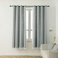 thumbnail image 2 of Lapalife Stars Blackout Curtains for Girls Bedroom, Double Layer Star Cut Out Curtains Nursery Home Decor, 1 Panel, Gray, 51''x 84'', 2 of 7