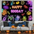 thumbnail image 6 of 7x5ft Halloween Happy Boo Day Backdrop Ghost Theme Birthday Party Banner for Baby Boy 1st Birthday Decorations, 6 of 6