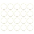 thumbnail image 1 of Unique Bargains 50 Pack 30mm Brass Hollow Circle Bezel Round Linking Rings(Light Gold), 1 of 4