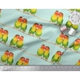 thumbnail image 2 of Soimoi Cotton Poplin Fabric Branch & Colorful Parrot Bird Print Sewing Fabric Yard 56 Inch Wide, 2 of 3