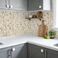 thumbnail image 6 of Boho Peel and Stick Wallpaper Soft Pink Floral Branches Delicate Blossoms Wall Mural 23.6in x 9.8ft Self Adhesive Removable Wall Paper Renter Friendly Wallpaper for Bedroom Kitchen Farm, 6 of 8