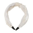 thumbnail image 4 of Unique Bargains 1 Pc Wide Faux Pearls Headbands for Women Beige, 4 of 6