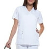 Women's Fashion Essentials Mock Wrap Scrub Top