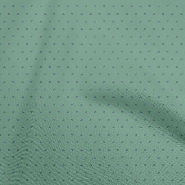 oneOone Polyester Spandex Sea Green Fabric Geometric Fabric For Sewing Printed Craft Fabric By The Yard 56 Inch Wide