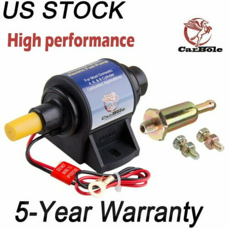 Carbole Universal  Micro Electric Fuel Pump Use w/Carburetor  4-7 PSI  35 GPH