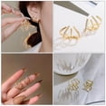 thumbnail image 3 of 1 par de clavos en forma de oreja tachuelas de la moda PENDIENTES PENDIENTES CHIC PENDIENTES APARTOS ACCESORIO, 3 of 5